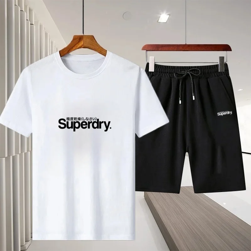 

Outdoor Jogging Set Short-Sleeved Breathable Quick-Drying T-Shirt And Shorts Sports Fitness Running Clothing for Men