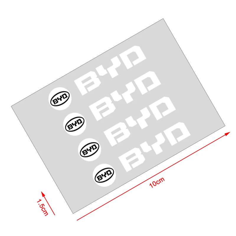 4P/Set Car Door Sticker Scratches Resistant Cover Auto Handle Stickers Emblem For BYD F3 I3 F0 F6 S6 S8 E5 E6 G3 G6 L3 S7 M6