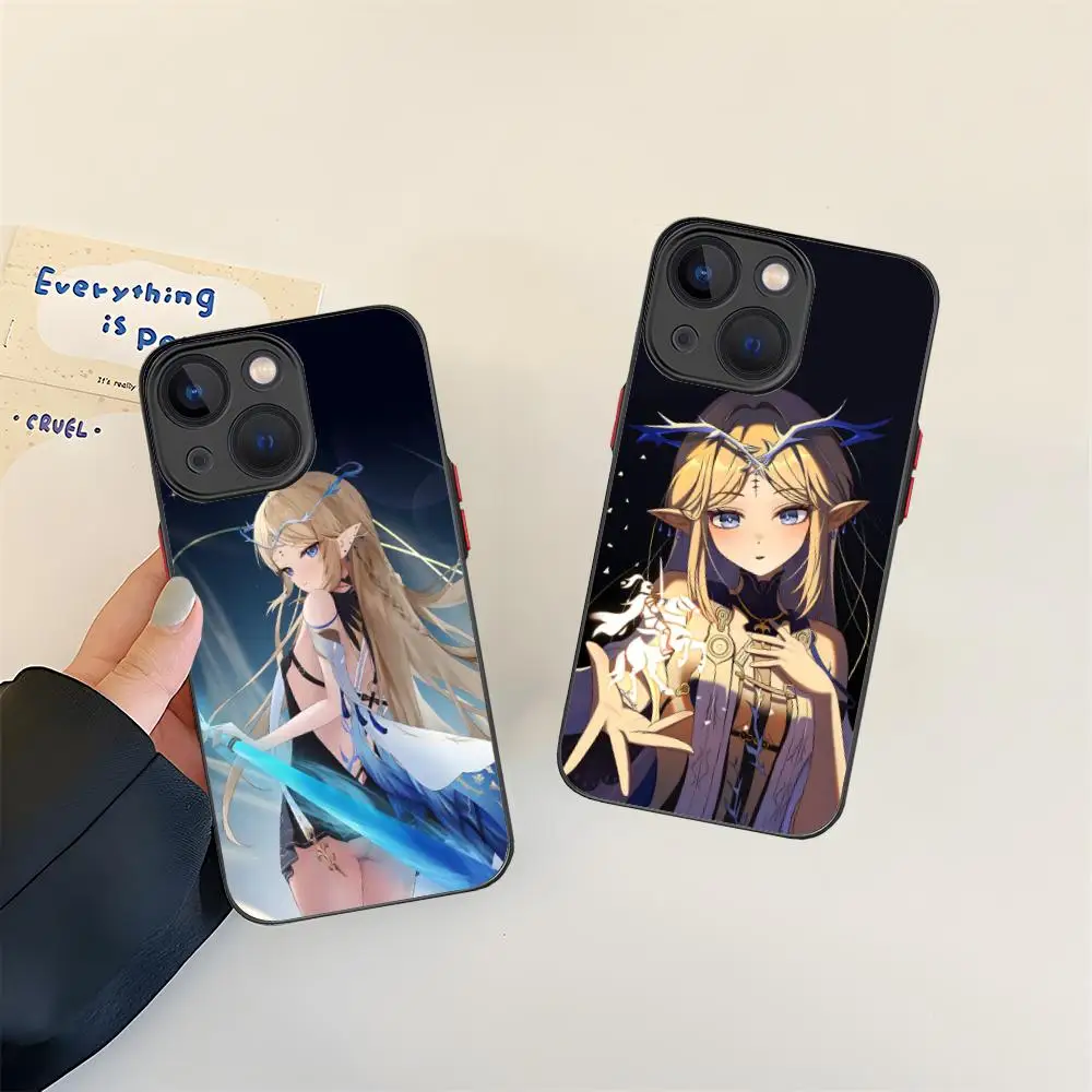 

Чехол для телефона Wuthering Waves Cartethyia для iPhone 17, 16, 15, 14, 13, 12, 11 X XR XS 8 7 Air Pro Max Plus Mini, красочный силиконовый чехол