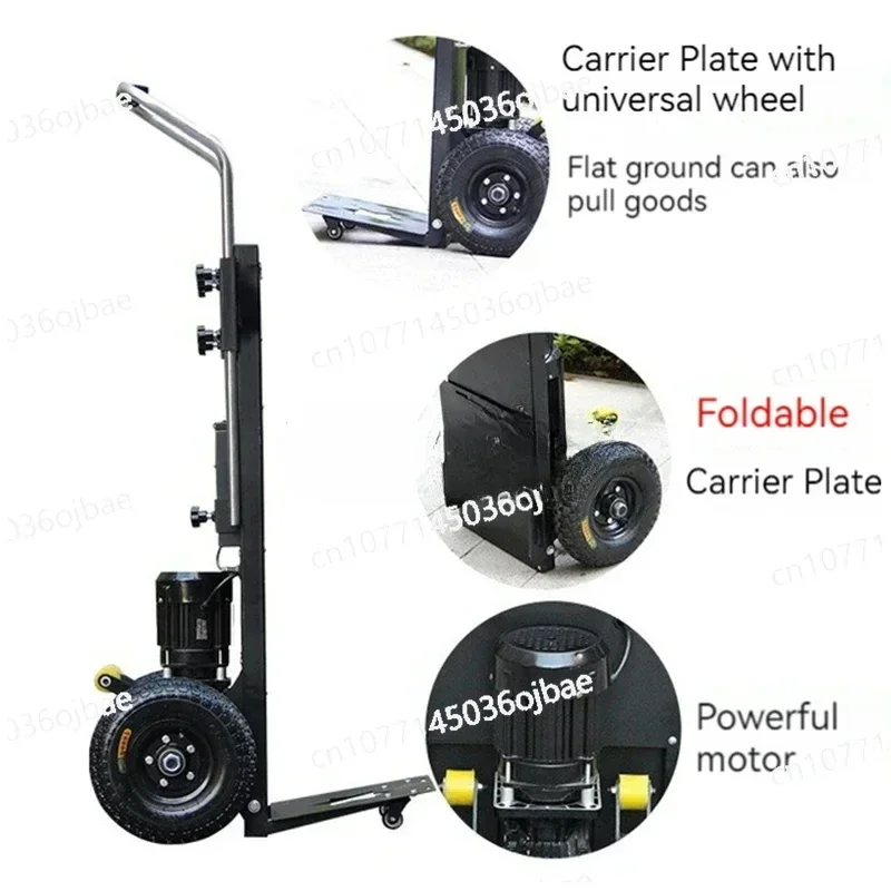 Heavy Mobile Tool 400KG Flatbed Truck, Electric Stair Climbing Truck, Stair Climbing Machine, Up and Down Stair Climbing Truck