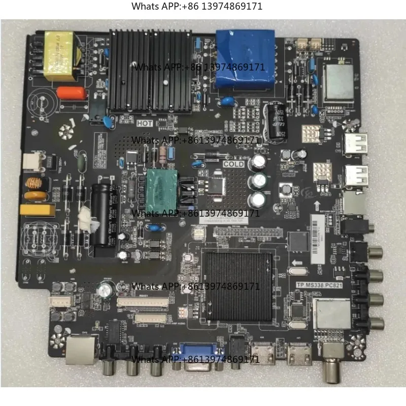 TP.MS338.PC821 universal HD TV motherboard WiFi dual core cache 512M + 4G memory adjustable language menu with remote control