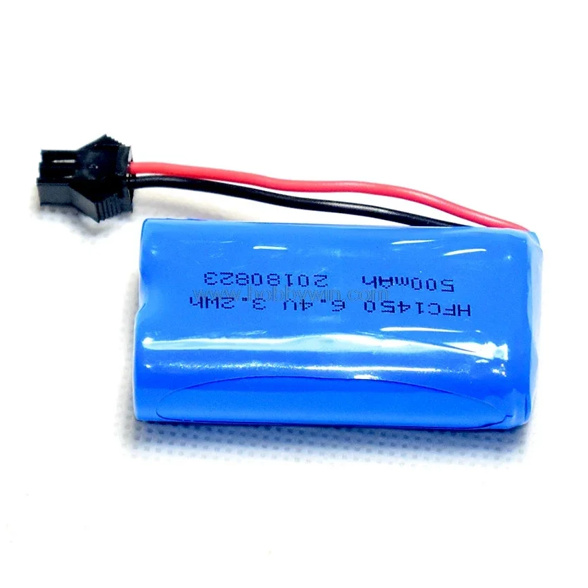 Bateria LiFe para Carro Buggy Modelo RC, 2S, 6.4V, 500mAh, 3.2Wh, Lancha de Corrida de Caminhão