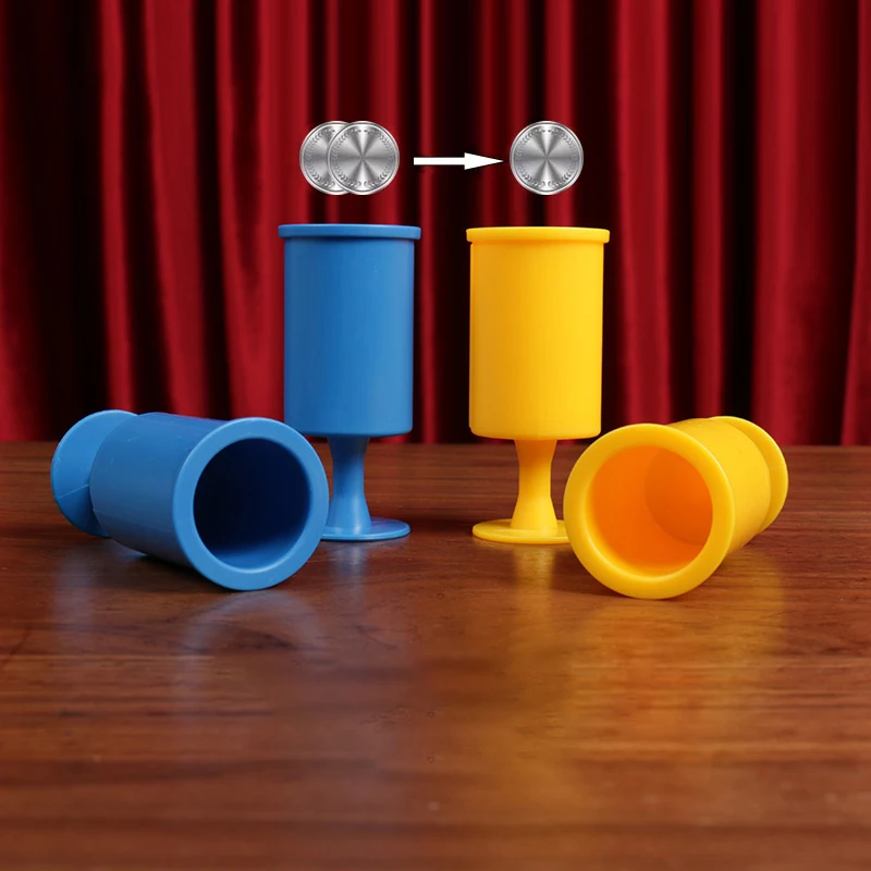 Monedas Mágicas Voladoras, Copas Voladoras, Dinero que Viaja con un Disco, Materiales Ecológicos, Accesorios de Magia para Trucos de Magia, Juguetes para Niños