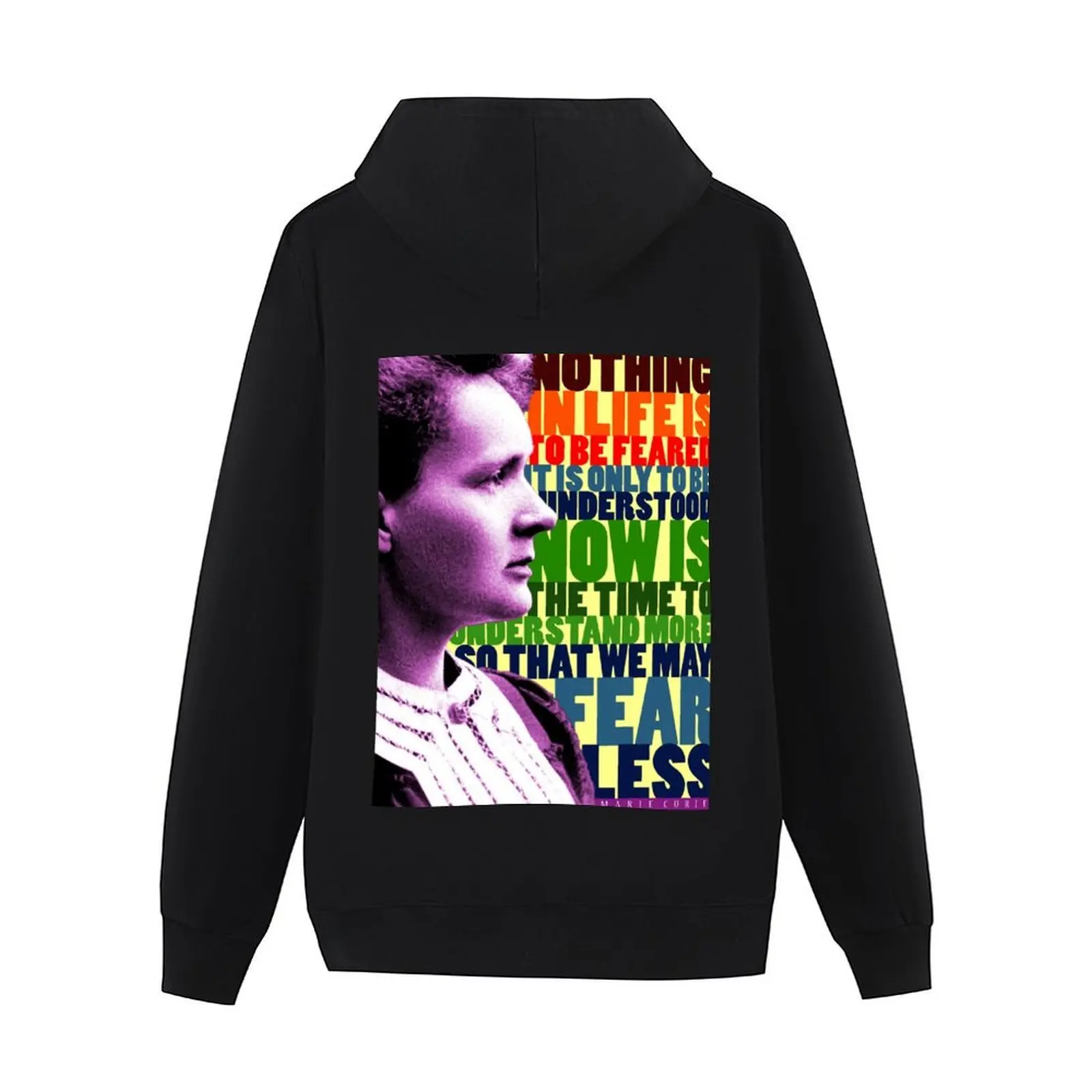 ماري كوري ملهمة إقتباس هوديي معطف الرجال الملابس الكورية نمط الملابس الكورية الملابس الجمالية هوديي للرجال #3