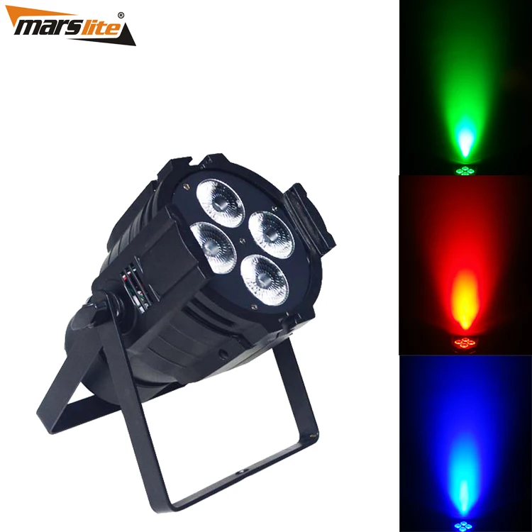 

guangzhou Marslite high quality 4pcs 10W RGBW 4in1 cob led par lighting for wedding concert party show