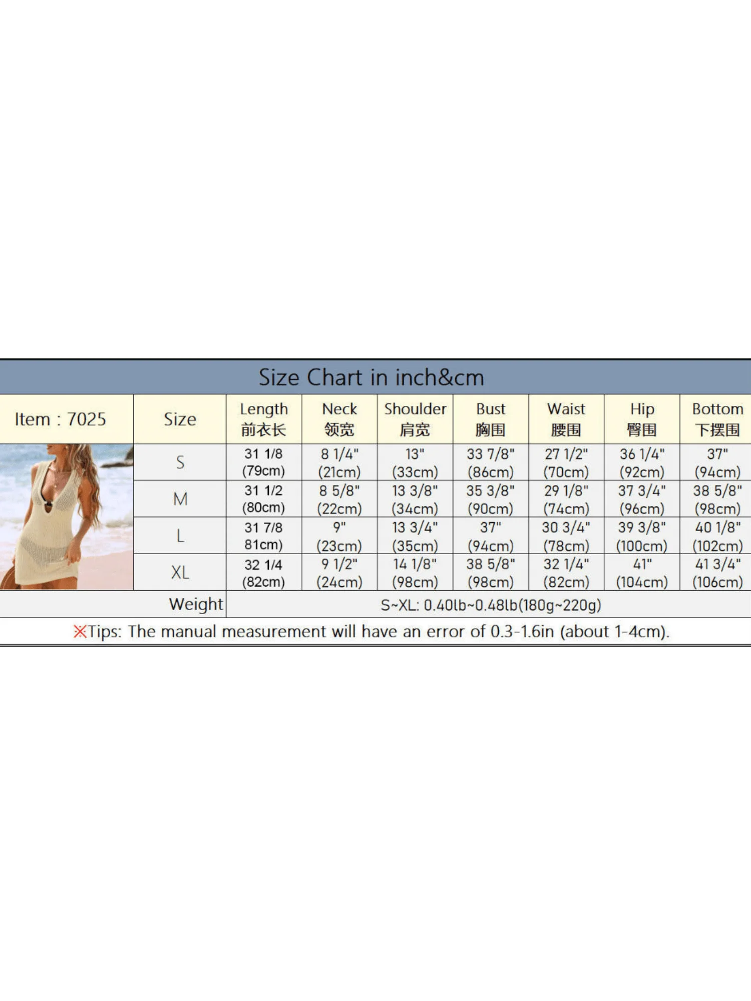 Women Beach Cover Up Deep V Neck Crochet Knit Hollow Out Dress Summer Vacation