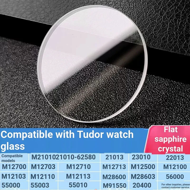 Sapphire Watch Glass for Tudor Glamour M12500 M12713 21010-62580, Scratch Resistant  Watch Crystal,  Replacement Parts