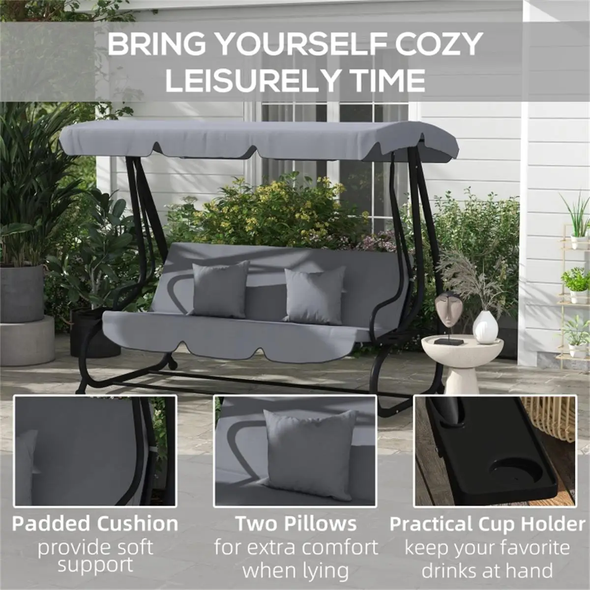 Cozy Outdoor Patio Swing Chair - Stylish, Durable, Perfect for Relaxation