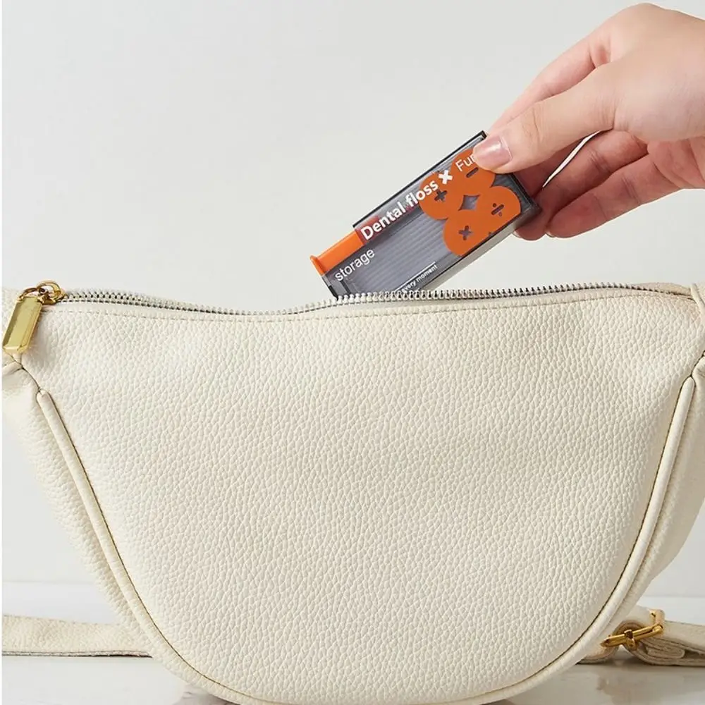 

Автоматический контейнер для хранения зубной нити, удобный портативный диспенсер для зубной нити с 10 шт. зубной нити для ухода за полостью рта