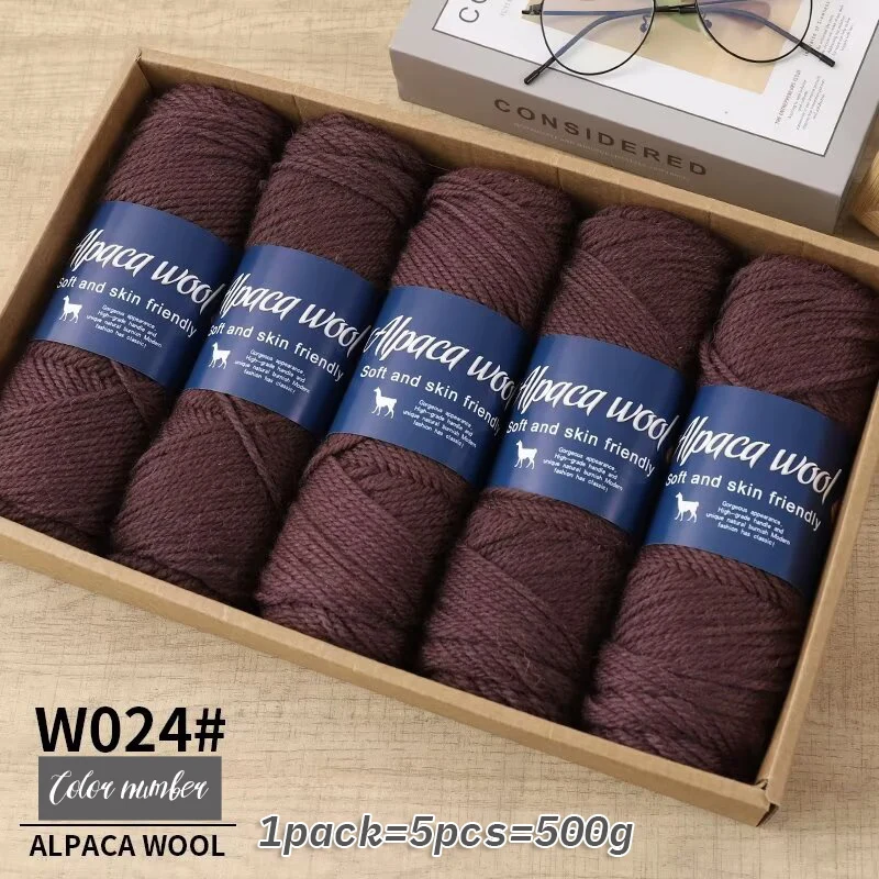 500 g alpacawolgaren, grof garen, handgeweven om warme en modieuze truien, windjacks, jassen, sjaals, hoeden, garen te maken