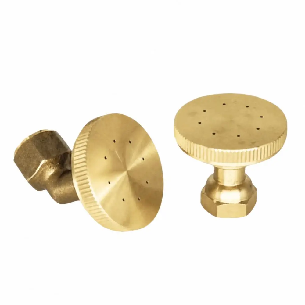 2pcs Durable 8 Holes Garden Nozzle Heavy Duty M14*1.5mm Female Thread Garden Spray Head Brass Misting Nozzle Greenhouse Watering