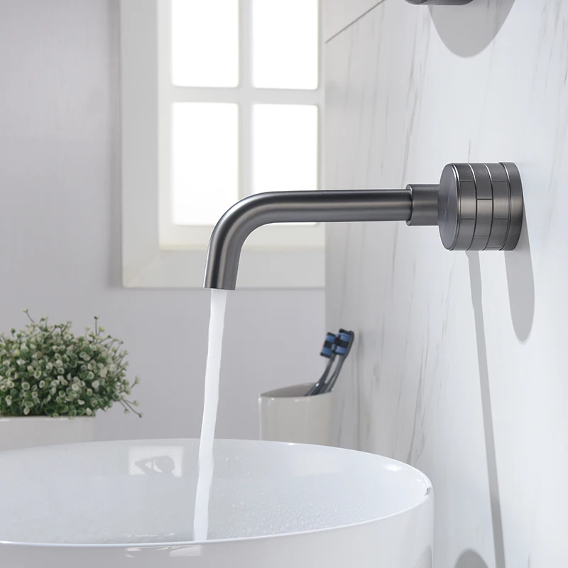 

Bathroom Faucet Concealed Wall Sink Basin Faucets Embedded Cold&Hot Mixer Water Tap Single Handle Taps