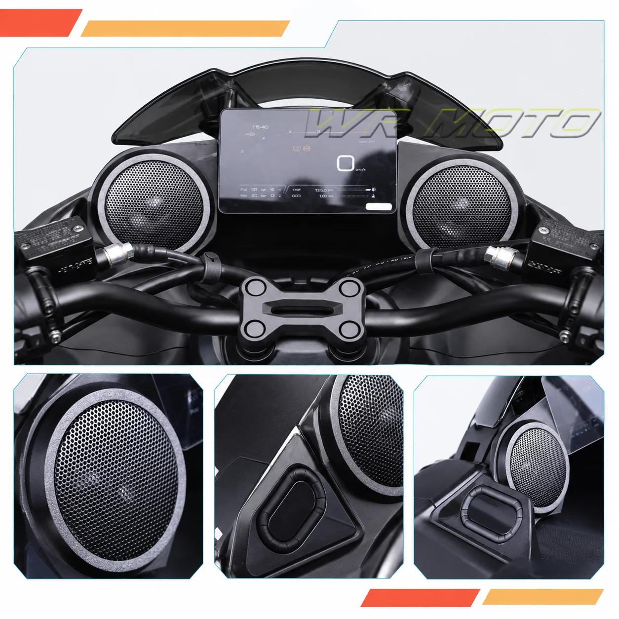 Motorcycle Waterproof Bluetooth Heavy‑Bass Subwoofer Audio Speaker Fit For 2026 ZONTES 150X Scooter