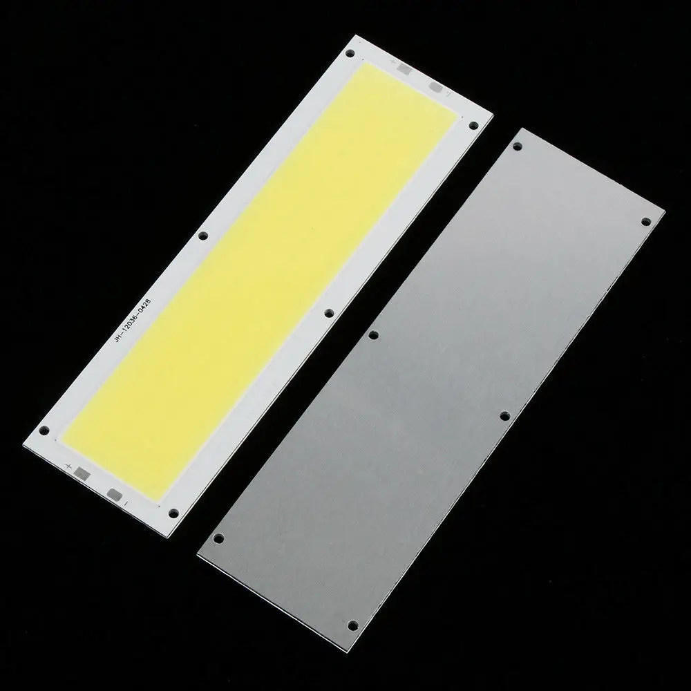 120*36mm Ultra Bright 20W DC 12V 1300LM COB LED Chip Panel Light Strip ighting Source for DIY Car Lights Work Lamps