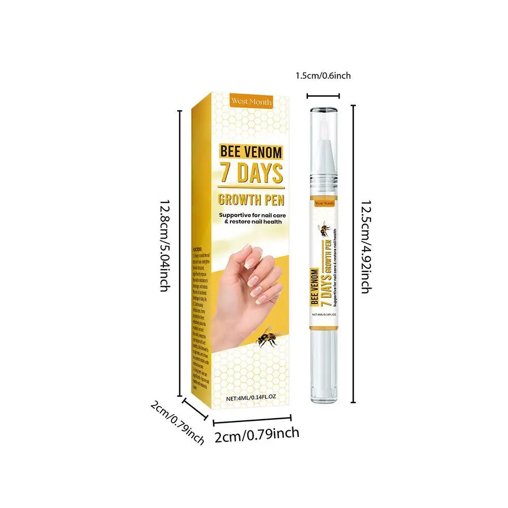 Solução de reparo de unhas 4ml, essência de onicomicose, anti-infecção, hidratante, reparação profissional, produtos de cuidados com fungos nas unhas