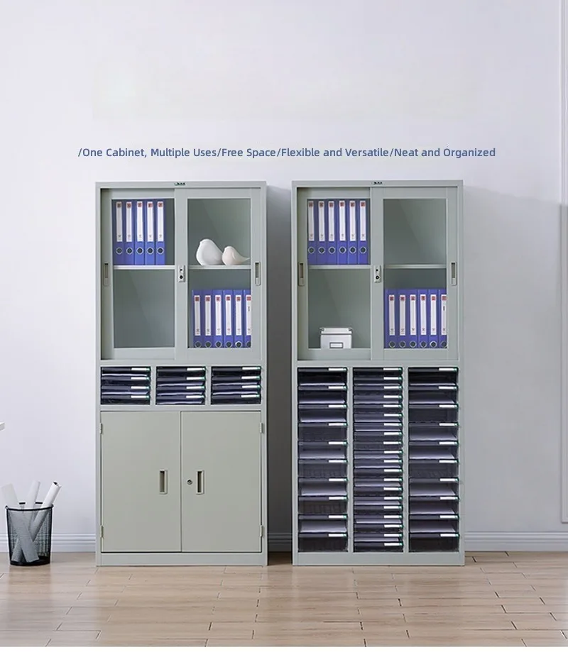 Multifunctional A4 file cabinet, drawer office efficiency cabinet, file cabinet, with lock certificate, file cabinet