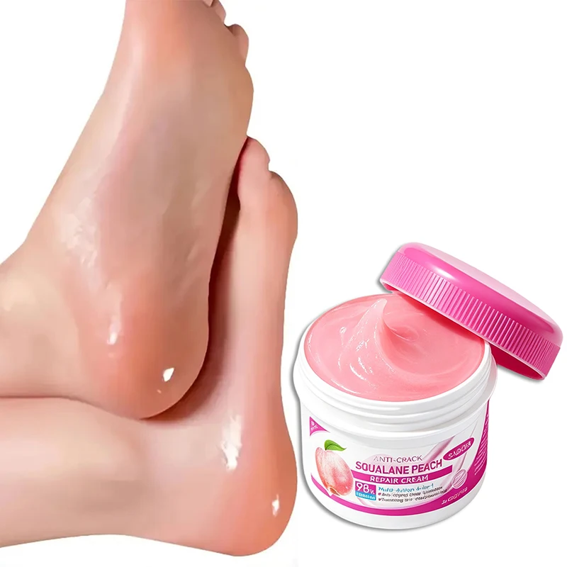 Peach Foot Care Cream 150g Anti Drying Crack Squalane Rejuvenating Nourishing Moisturizing Heel Repair Feet Care Cream