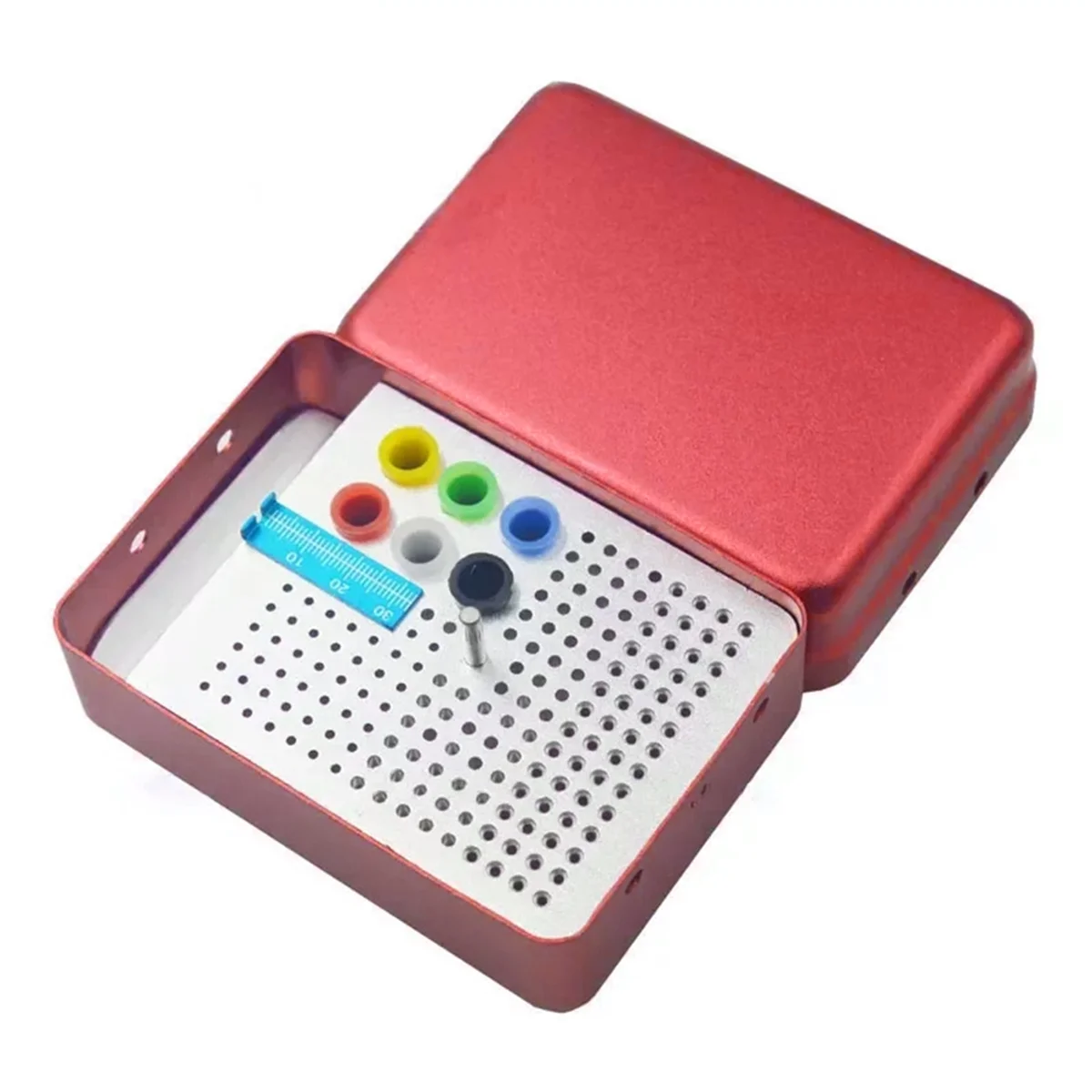 

ETRT 180 Hole Dental Autoclave Bur Box Dental Needle Placement Box Dentistry Accessories,A