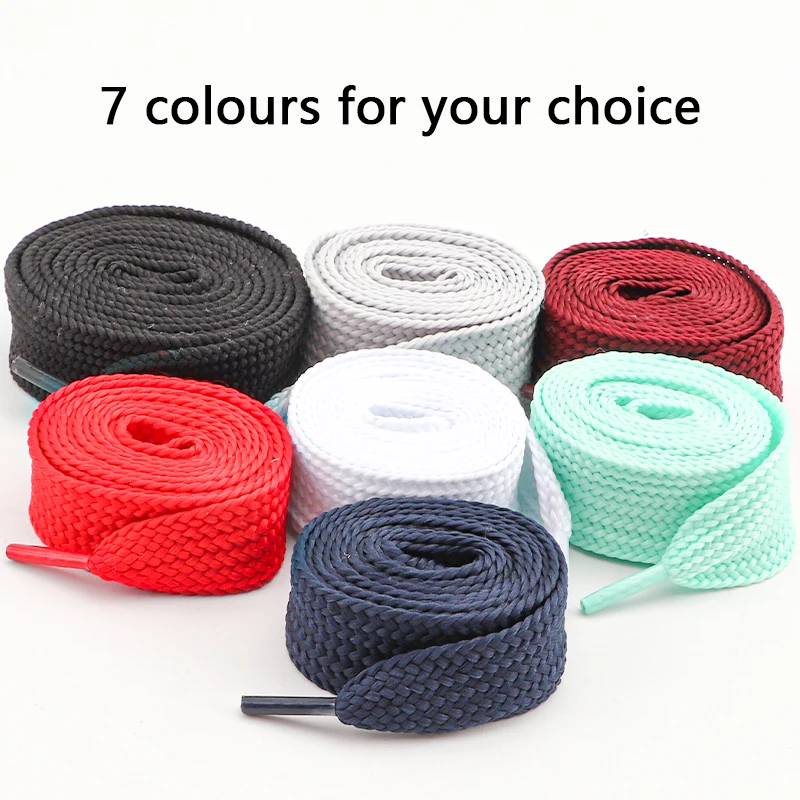 1Pair Fashion Sneakers Rope Laces 2.5cm Wider Sneaker Rubber Band For Casual Shoes Big Shoelaces Accessories 100/120/140/160CM