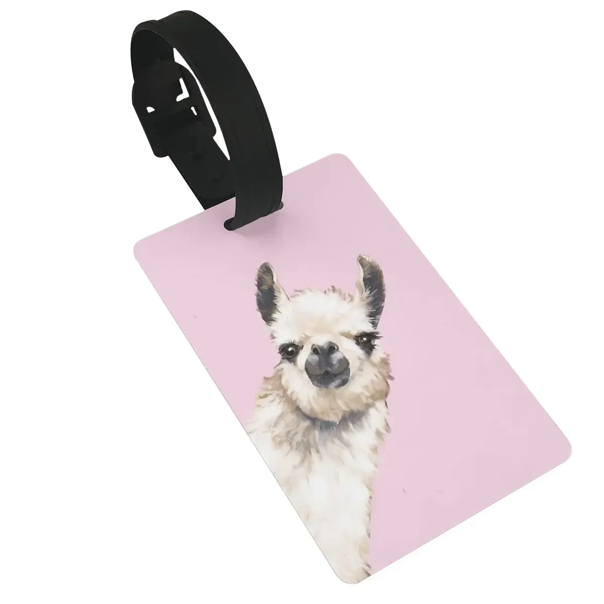 

Llama Alpaca Animal Luggage Tags Suitcase Accessories Travel Baggage Boarding Tag Portable Label Holder ID Name Address