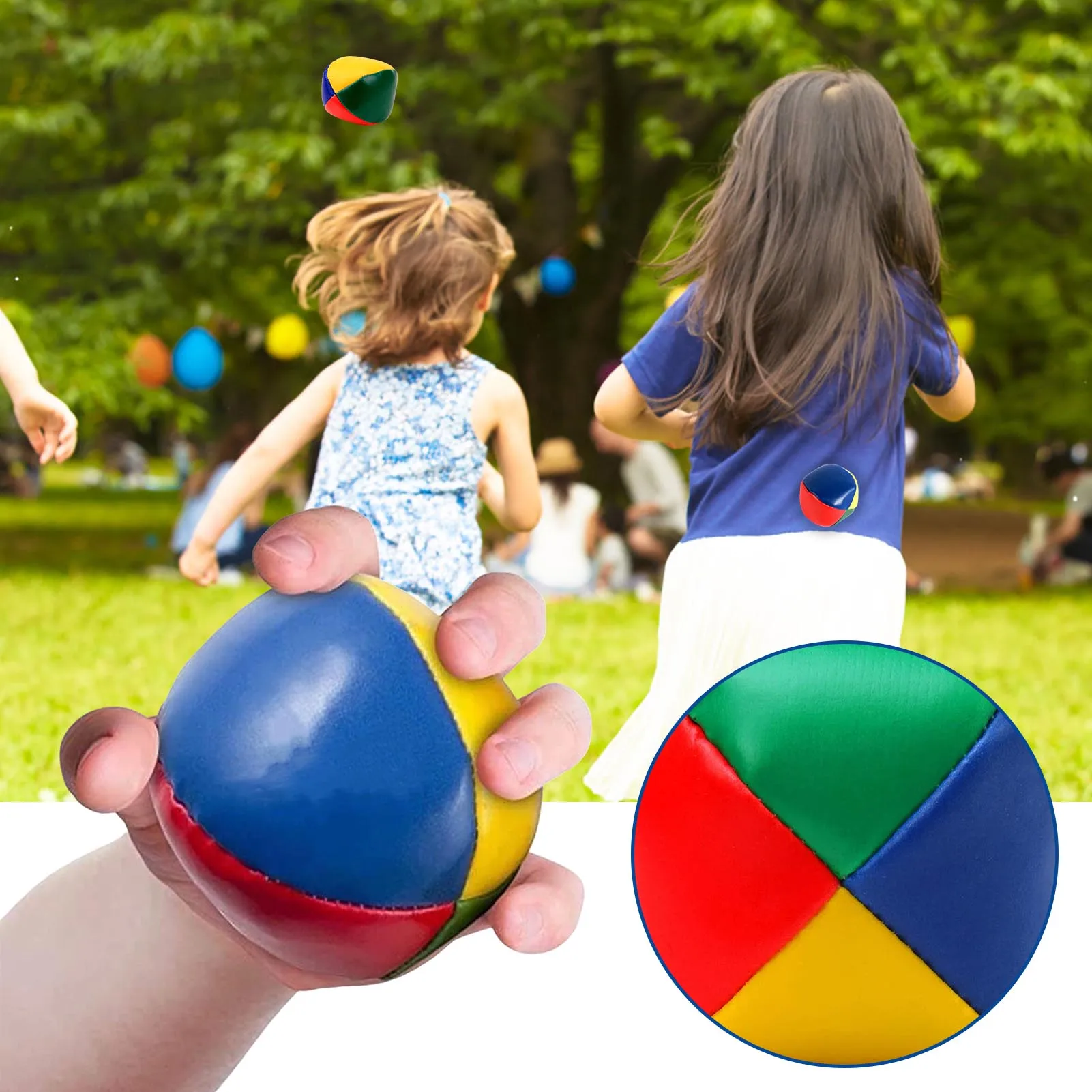 

5pcs Smooth Durable Juggle Ball Set for Beginners Learn to Juggle Beginner Kit Circus Children Kids Outdoor Toy Juggling Balls