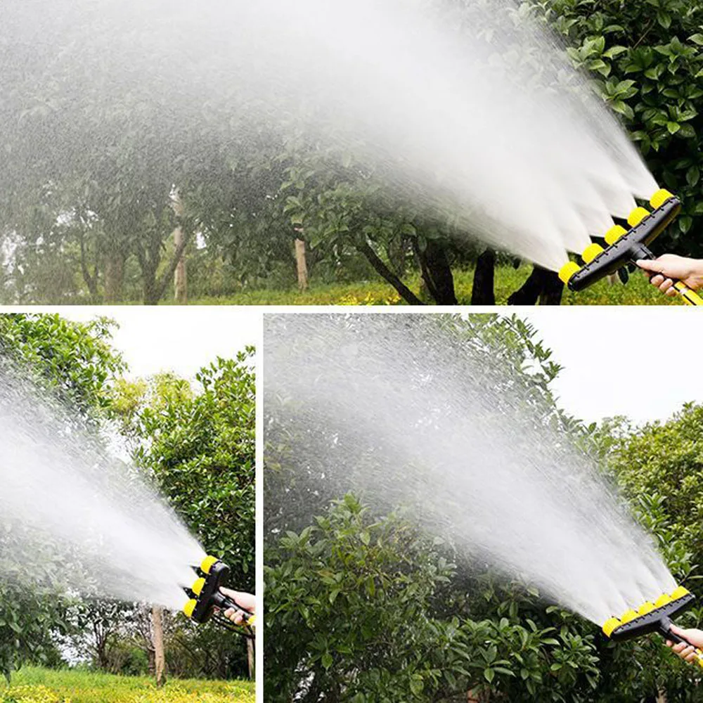 3/4/5/6 Hole Garden Hose Lawn Watering Nozzles Farm Sprinkler Home Garden Water Irrigation Wash Car Greenhouse Sprayer