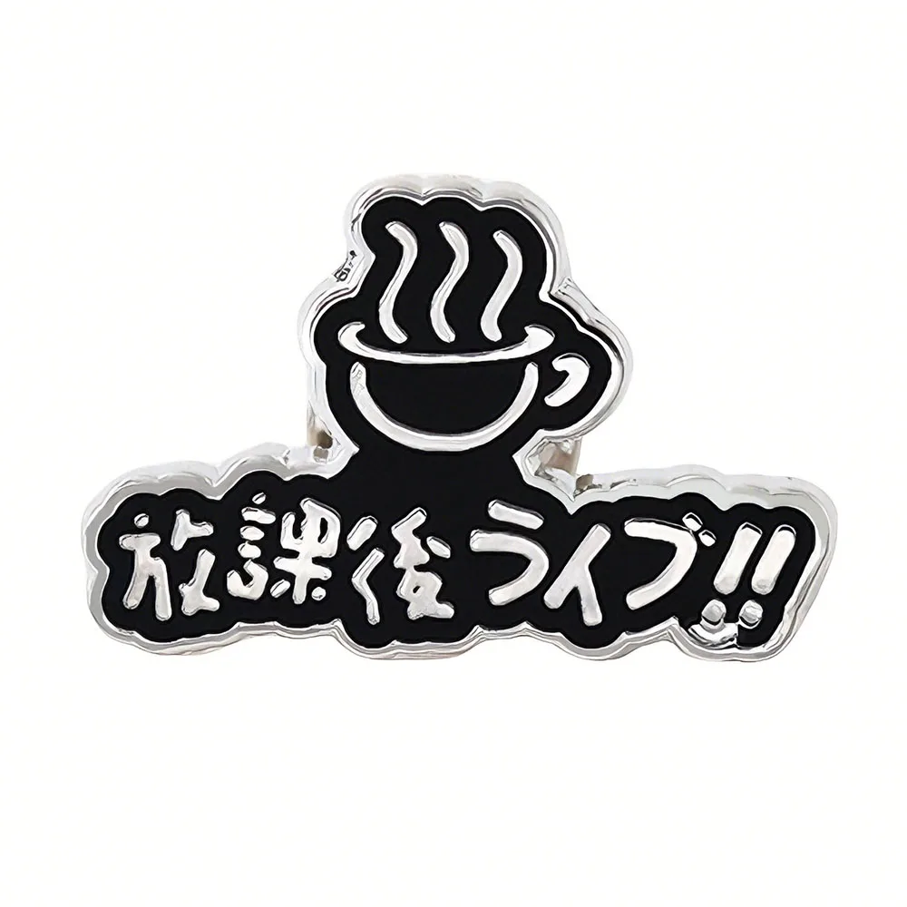 

K-on! Hougakugo Live !! Logo Enamel Pin Music Rhythm Game Badge Shojo Manga Peripheral Fans Gift Collect Souvenirs