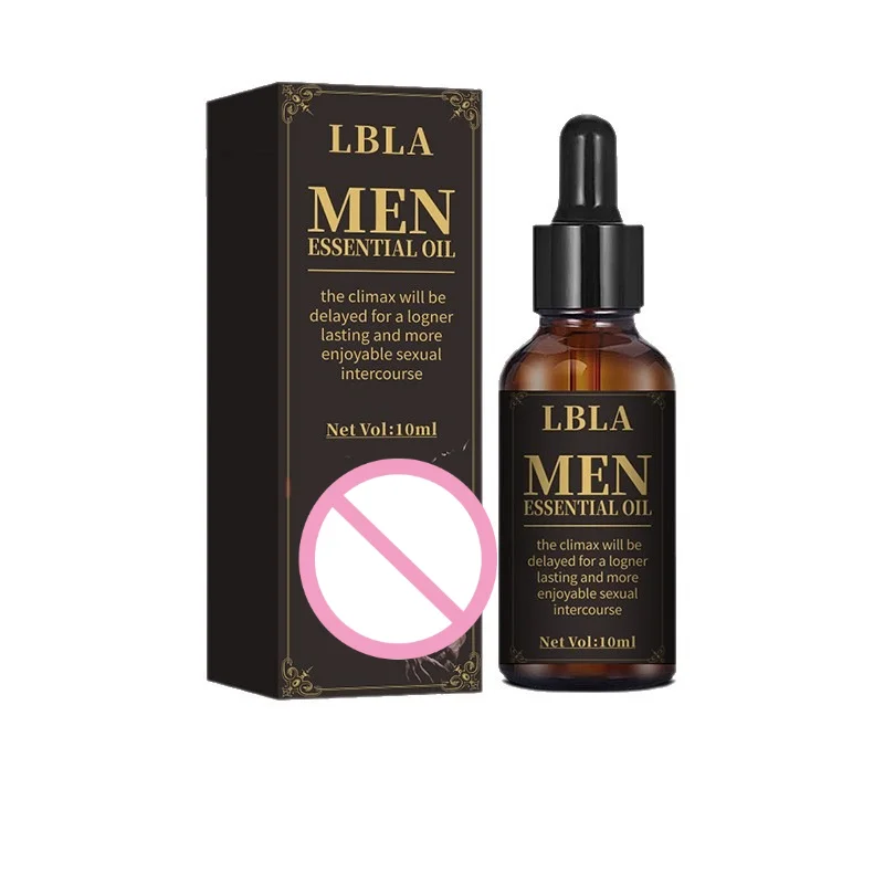 Men's Intimate Massage Oil 10ml, Penis Oil with Dropper Bottle for Private Area Massage and Adult Personal Care