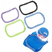 Dental Foldable Rubber Dam Frame Rubber Dam Holder with Oral Barrier Colored Rubber Dam Sheets Support Dental Auxiliary Tools