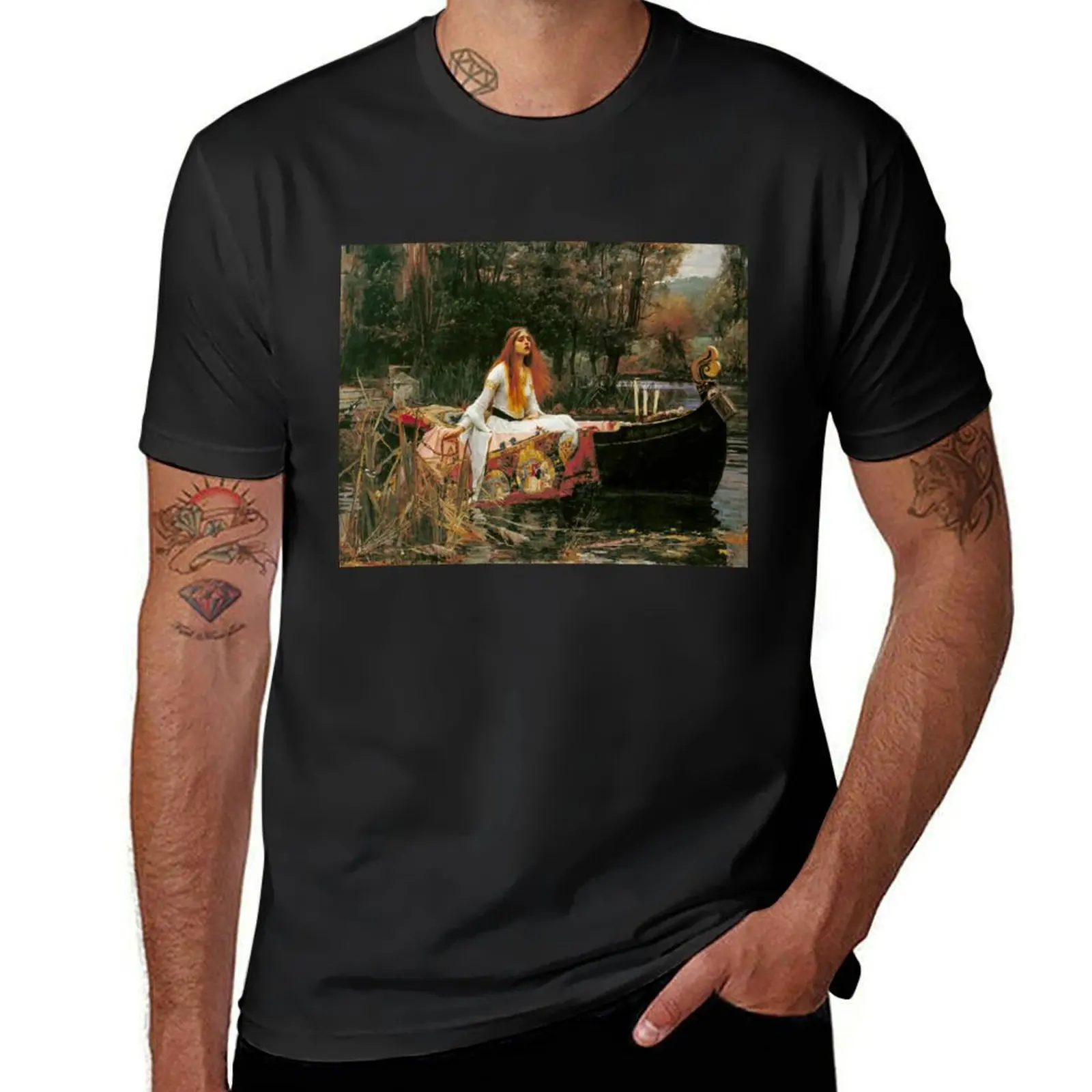 The Lady of Shalott by John William Waterhouse T-Shirt Blouse blanks anime plus size tops mens big and tall t shirts