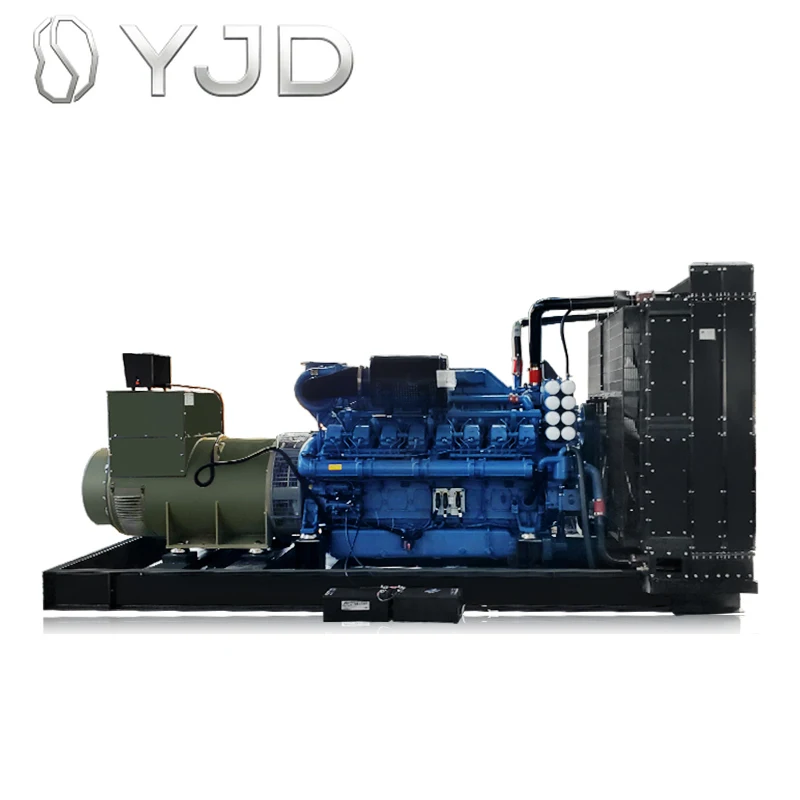 Open-Shelf Diesel Generator Sets One-Button Start High Power 50/60Hz Frequency Cutom Hotel Fire Backup Power 1800 RPM Water