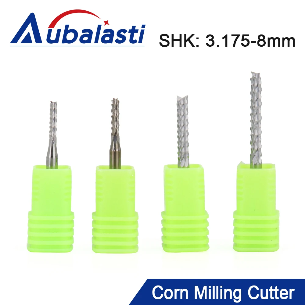 

1Pcs Corn Milling Cutter 3.175/4/6/8mm SHK Carbide Tungsten PCB End Mill Bits Engraving Machine CNC Router Cutting Tool