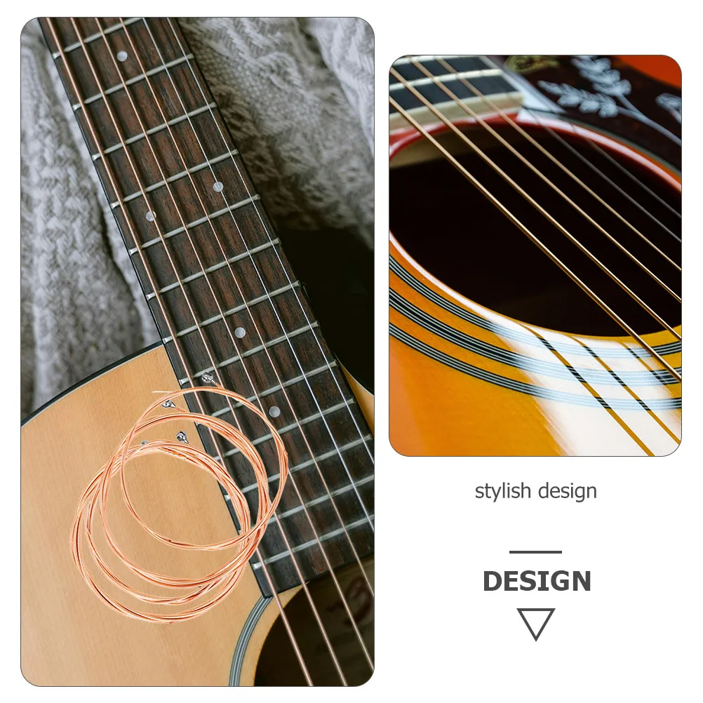 

4 Pcs Strings Bass Guitar Accessories The Hexagonal High Carbon Steel Core Parts