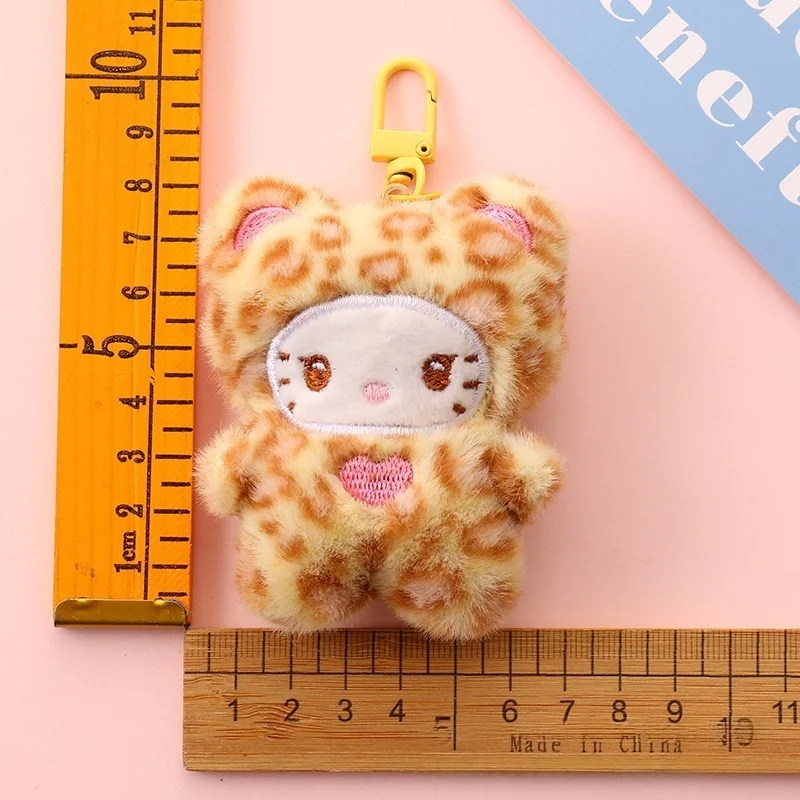 Kawaii porte-clés mignon KT chat porte-clés poupée en peluche sac à dos pendentif Anime personnage voiture porte-clés peluche fille cadeau d'anniversaire