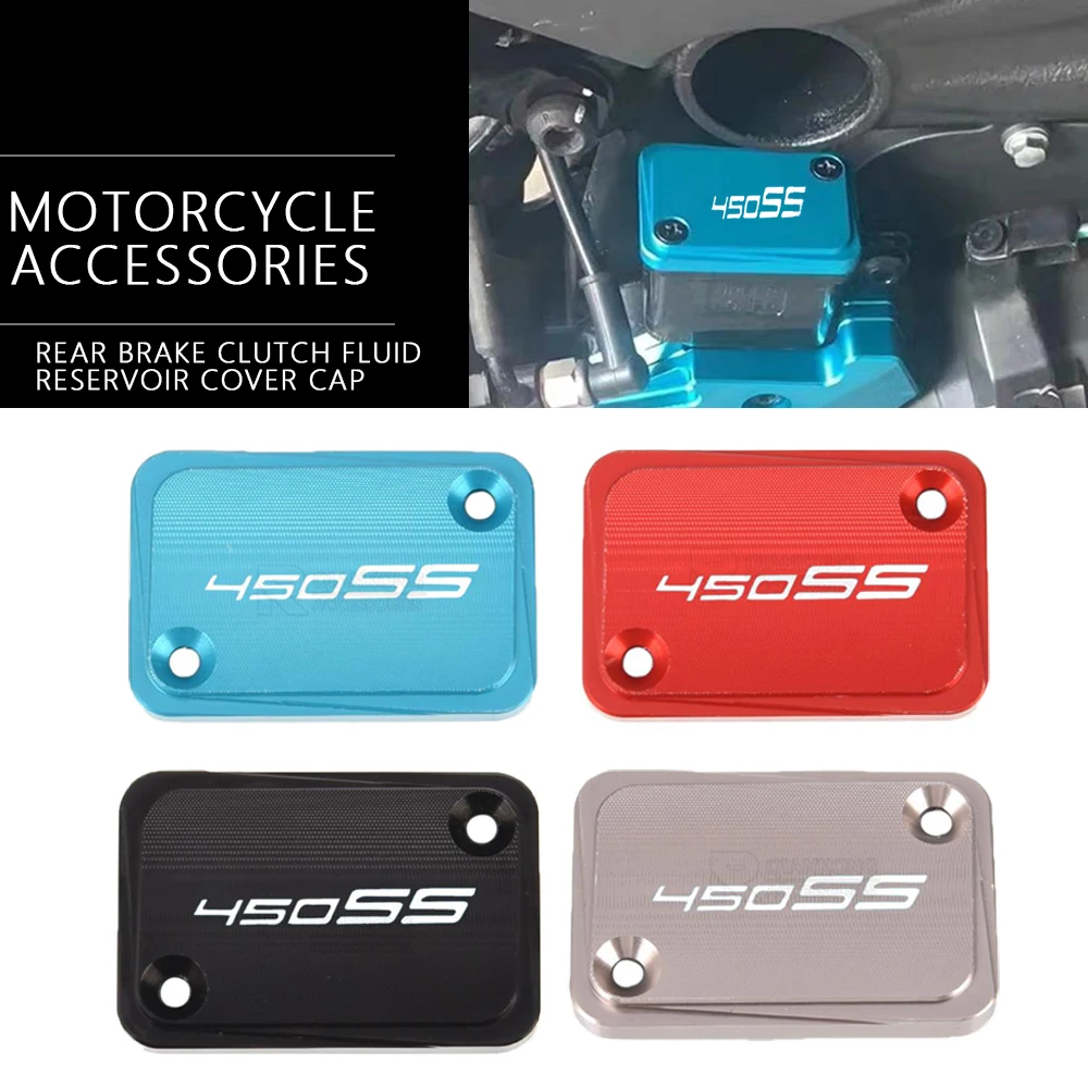 For CFMOTO 450NK 450SS 450SR 450 NK SS SR 2022 2023 2024 Motorcycle Accessories CNC Rear Brake Clutch Fluid Reservoir Cover Cap