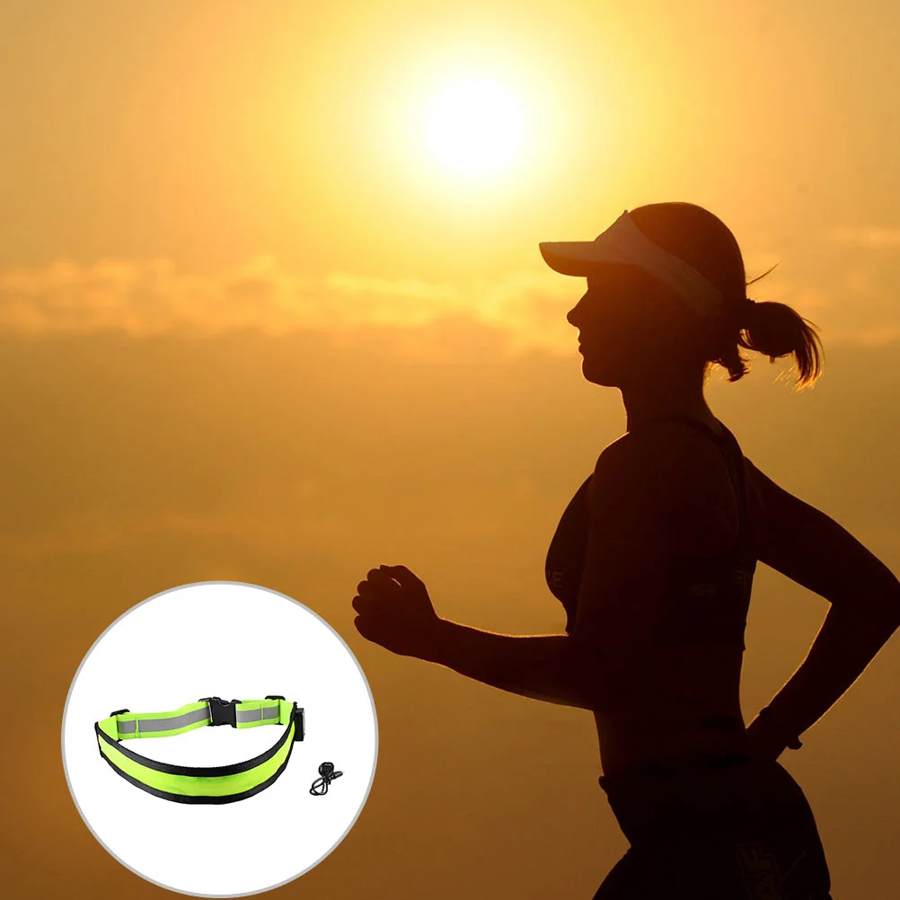 

Reflective Glowing LED Waistband Luminous Belt Mens Girdle Night Running Gear Chargeable Rechargeable Man Wrist Strap
