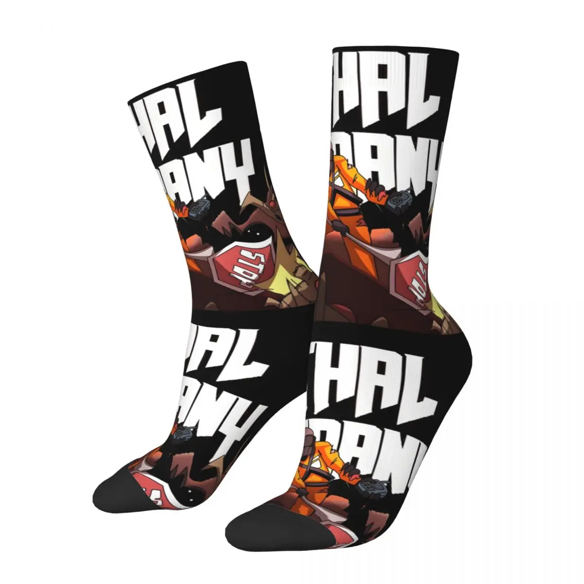 Funny Happy Funny Men's Socks Retro Harajuku L-Lethal Company Street Style Novelty Seamless Crew Crazy Sock Gift Printed