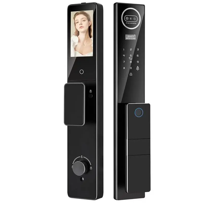 

July008 Tuya Smart Wi-Fi 3D распознавание лиц по отпечатку пальца автоматический цифровой умный дверной замок