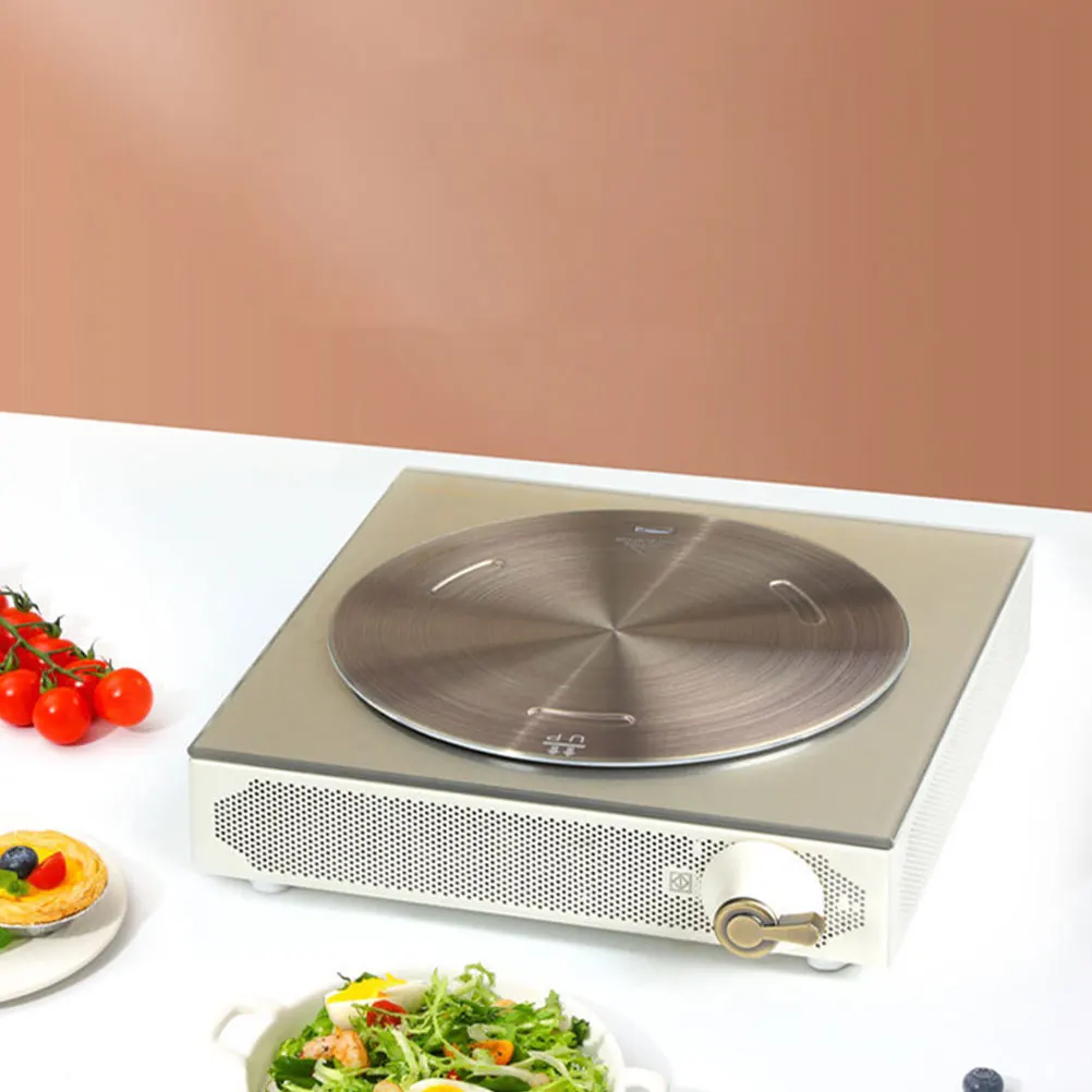

16cm Rose Gold Thickened Gas Stove Heating Plate for Electromagnetic Cooker Aluminum Alloy Diffuser Kitchen Cooktop Adapter Even