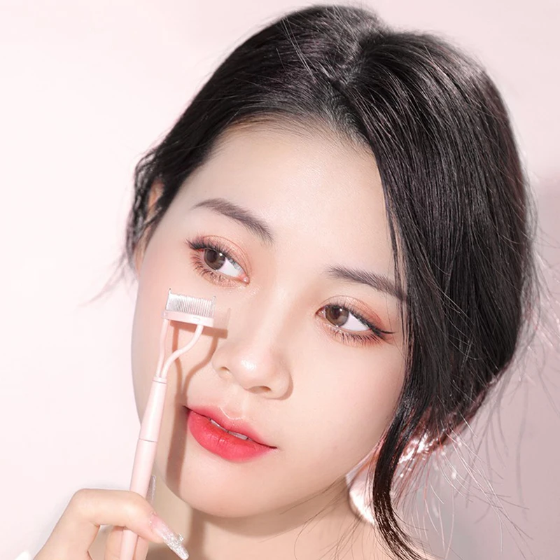 Eyelash Beauty Collapsible Separator Portable Eyelash Brush Comb Mascara Curl Eye Lash Stainless Steel Eyelash Combing Tools