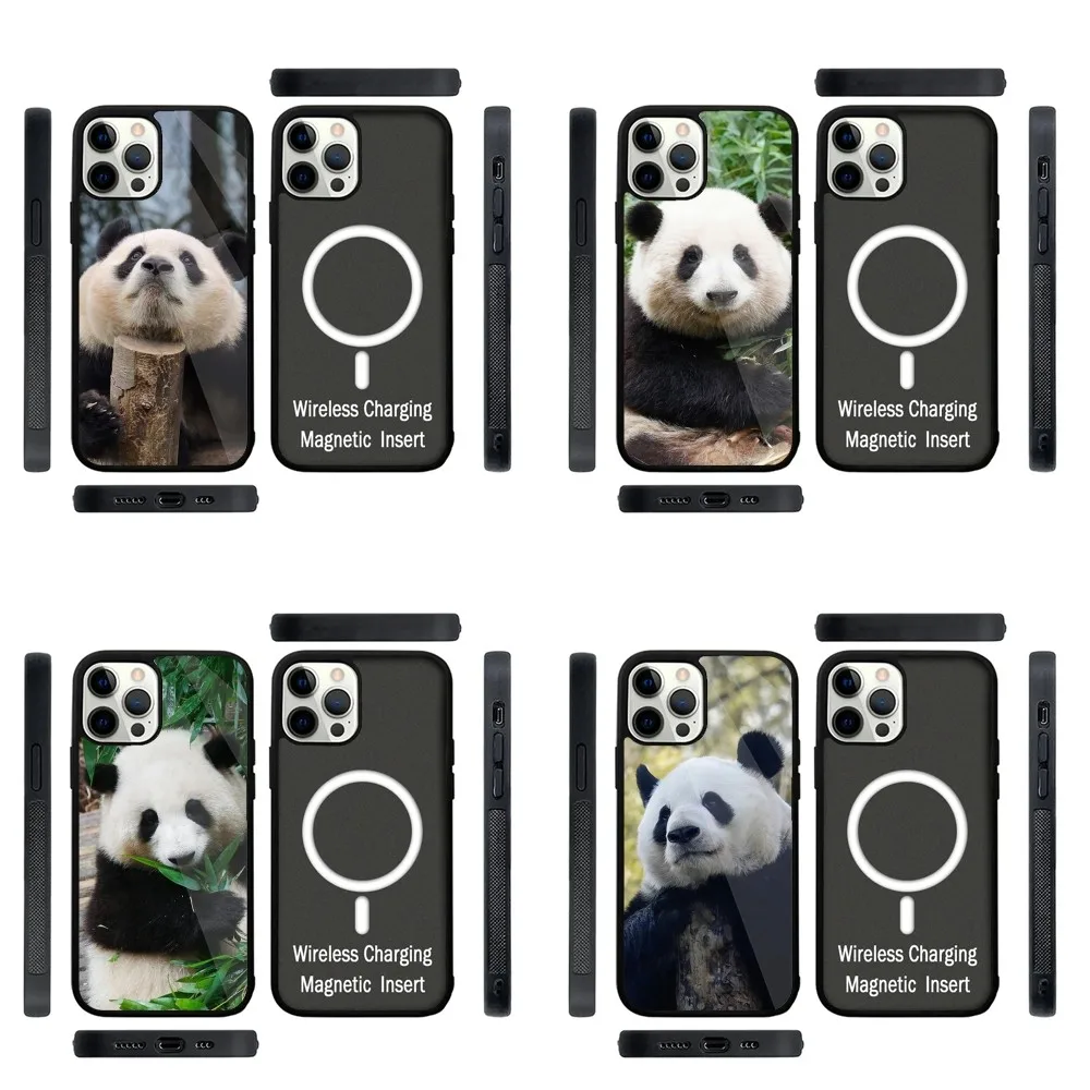 

fubao panda Phone Case Strong Magnetic For IPhone 16,15,14,13,Pro,Max,Plus,11,12,Mini For Magsafe Wireless Charging