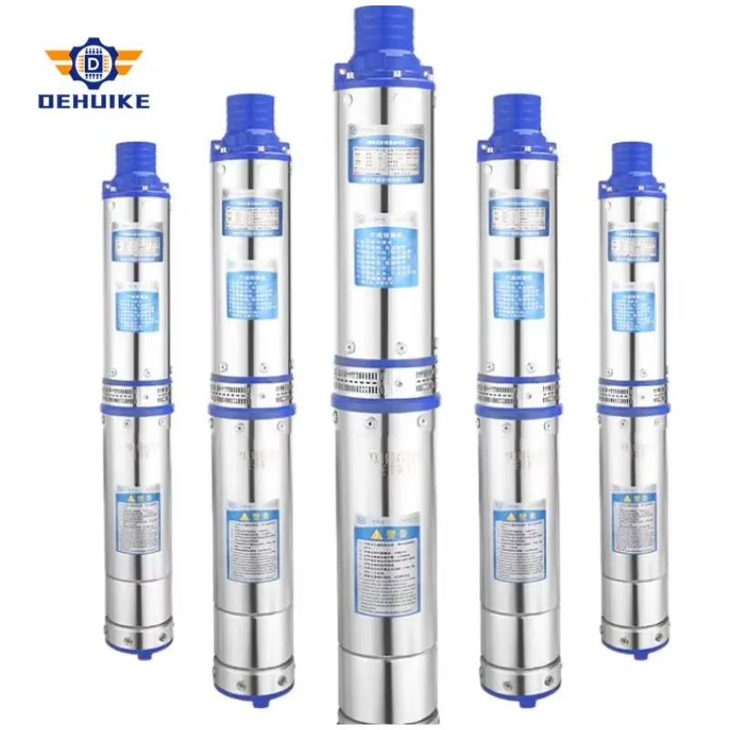 

Deep Well Water Pump For Agriculture Irrigation Monophase 3-5inch Head 150m 300m Deep Well Multistage Submersible Pump