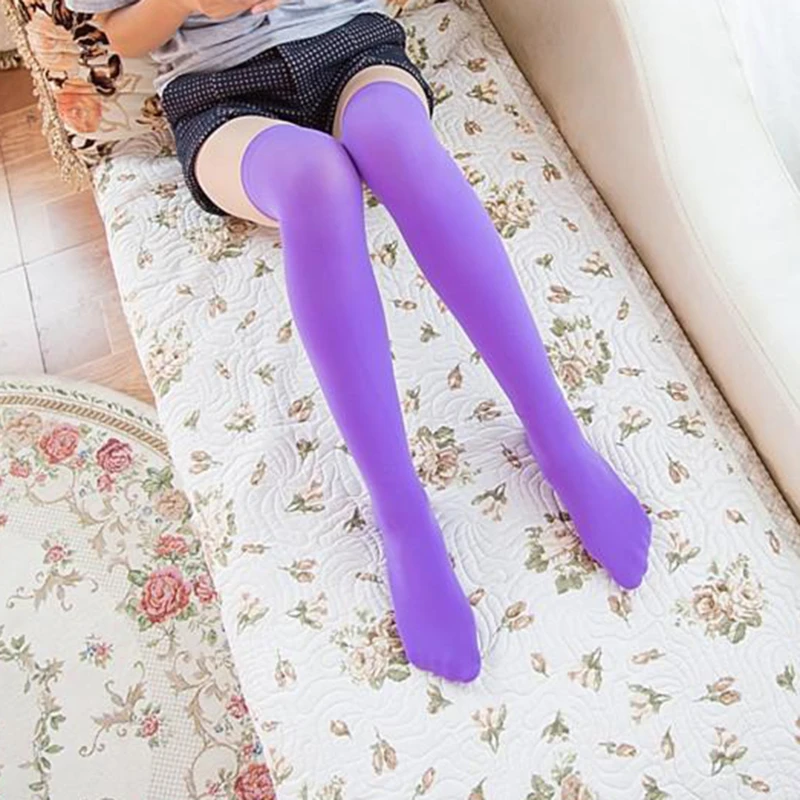 Women Outdoor Over Knee Stockings Sport Solid Color Opaque Thigh High Long Socks