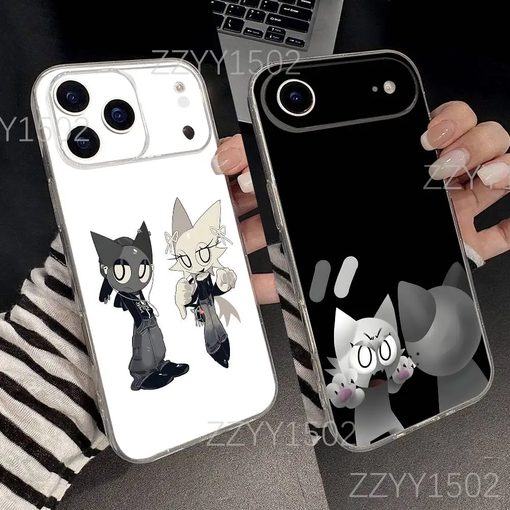 

S-Sprunki-es Grey Wenda Phone Case For iPhone 17,16,15,14,13,12,11 Pro,Max,Plus,X,XS,XR,SE4,E Mini Transparent Soft