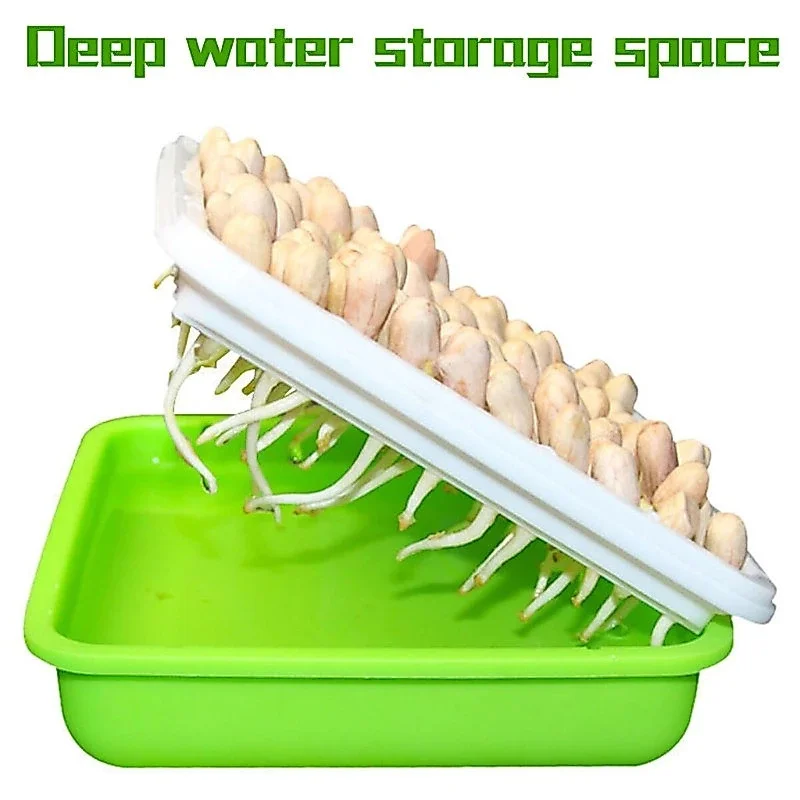 2/4set Seeds Germination Tray with Lid Sprouting Tray Sprout Horticultural Hydroponic Plants Nursery Tray