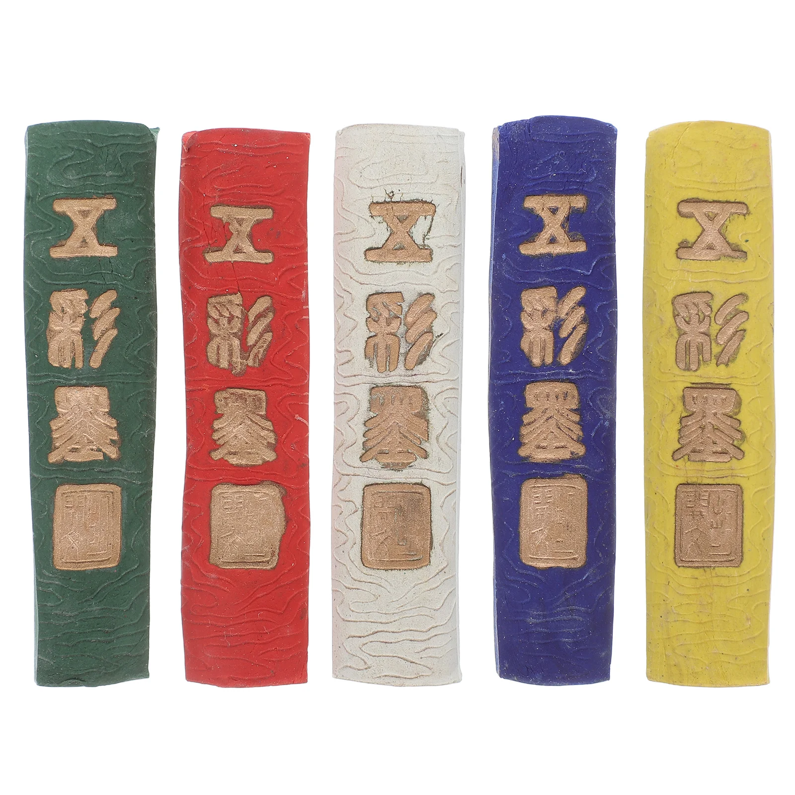 5Pcs Traditional Calligraphy Ink Sticks Pine Soot Ink Rich Color Portable Durable Artistic Creation Practice Calligraphy