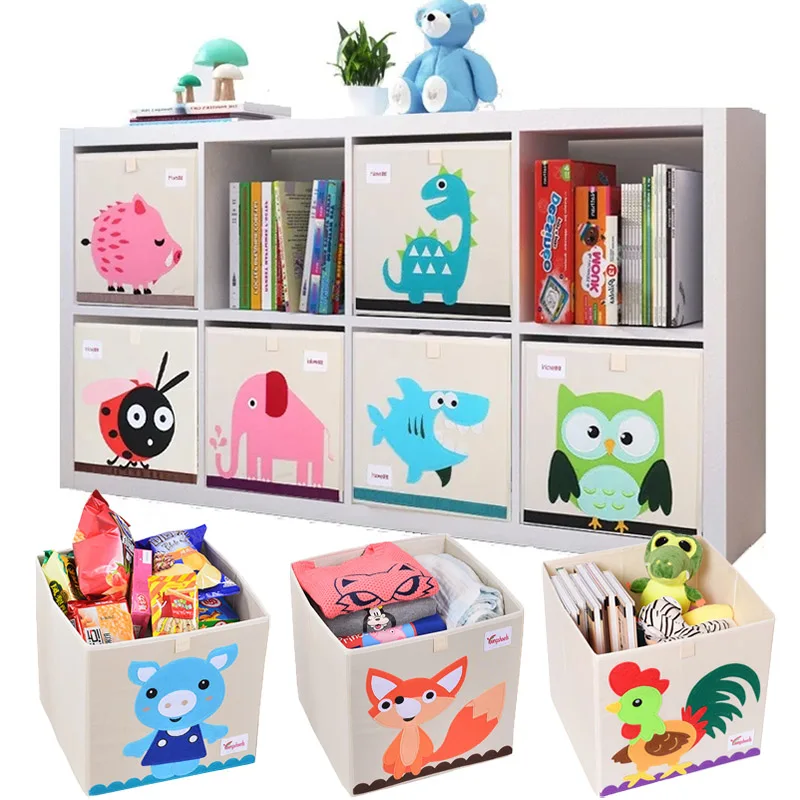 

33cm Foldable Storage Basket Home Sundries Sorting Basket Folding Organizer Box Underwear Socks Baby Toys Clothes Organization