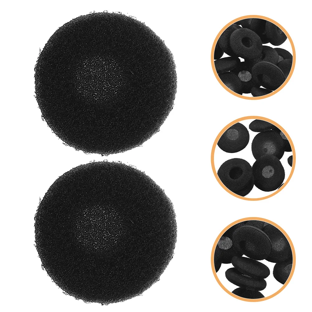 

100Pcs Round Earbud Cushion Replacements Soft Sponge Pads Secure Fit Covers for Universal Earbud Compatibility Long-Lasting