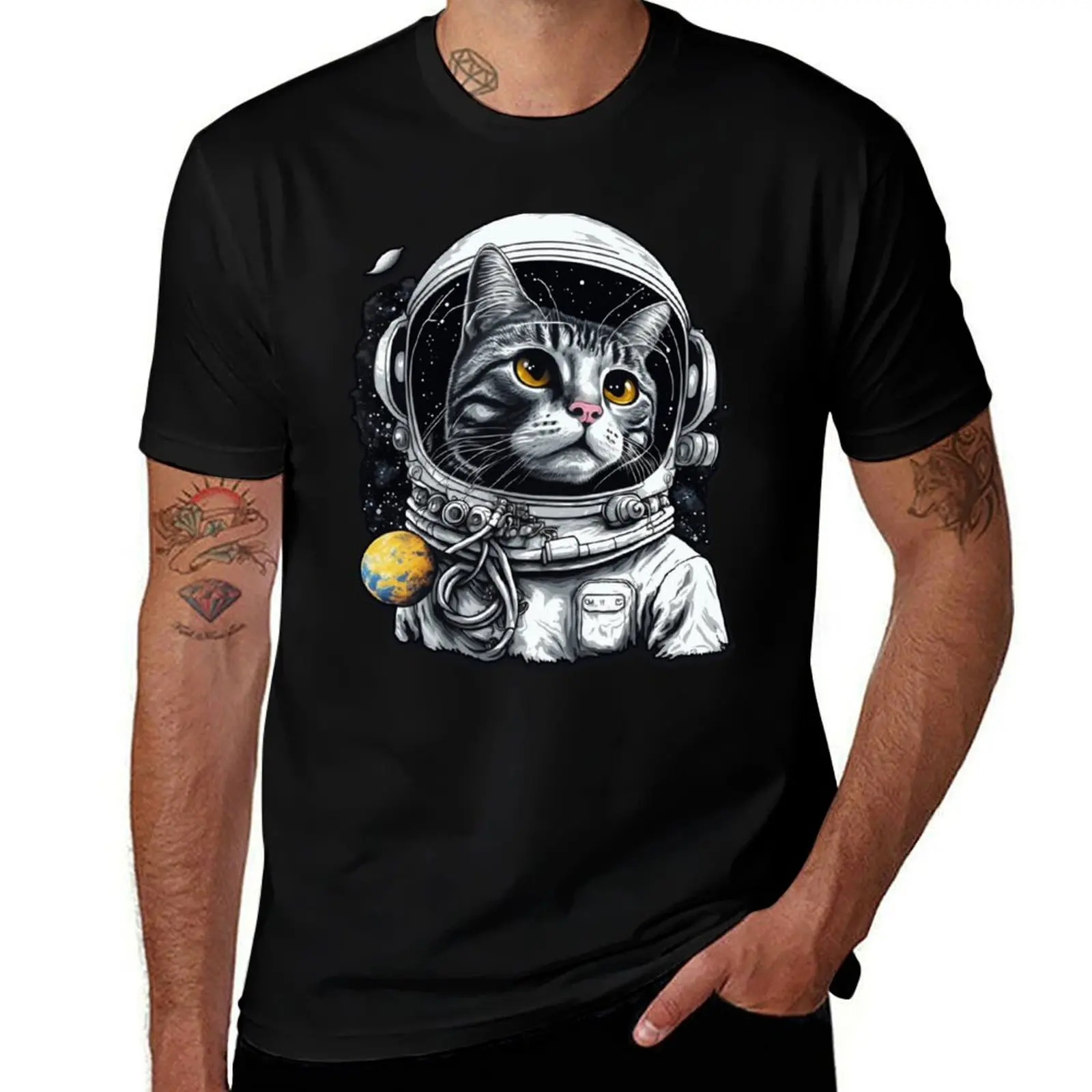 

Astronaut Cat T-Shirt graphic t shirts for man man t shirt luxury