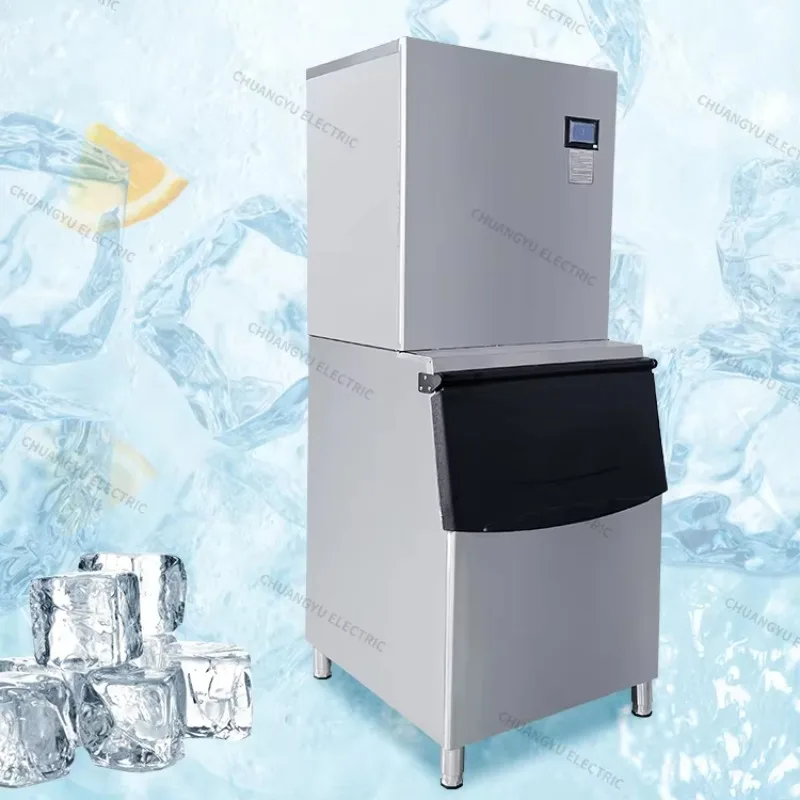 Customized Professional Commercial Ice Machine Large Maker for Cafeteria Fast Food Shop Cold Drink Store High Capacity Durable